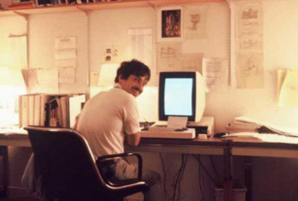 Alan Kay with Xerox Alto