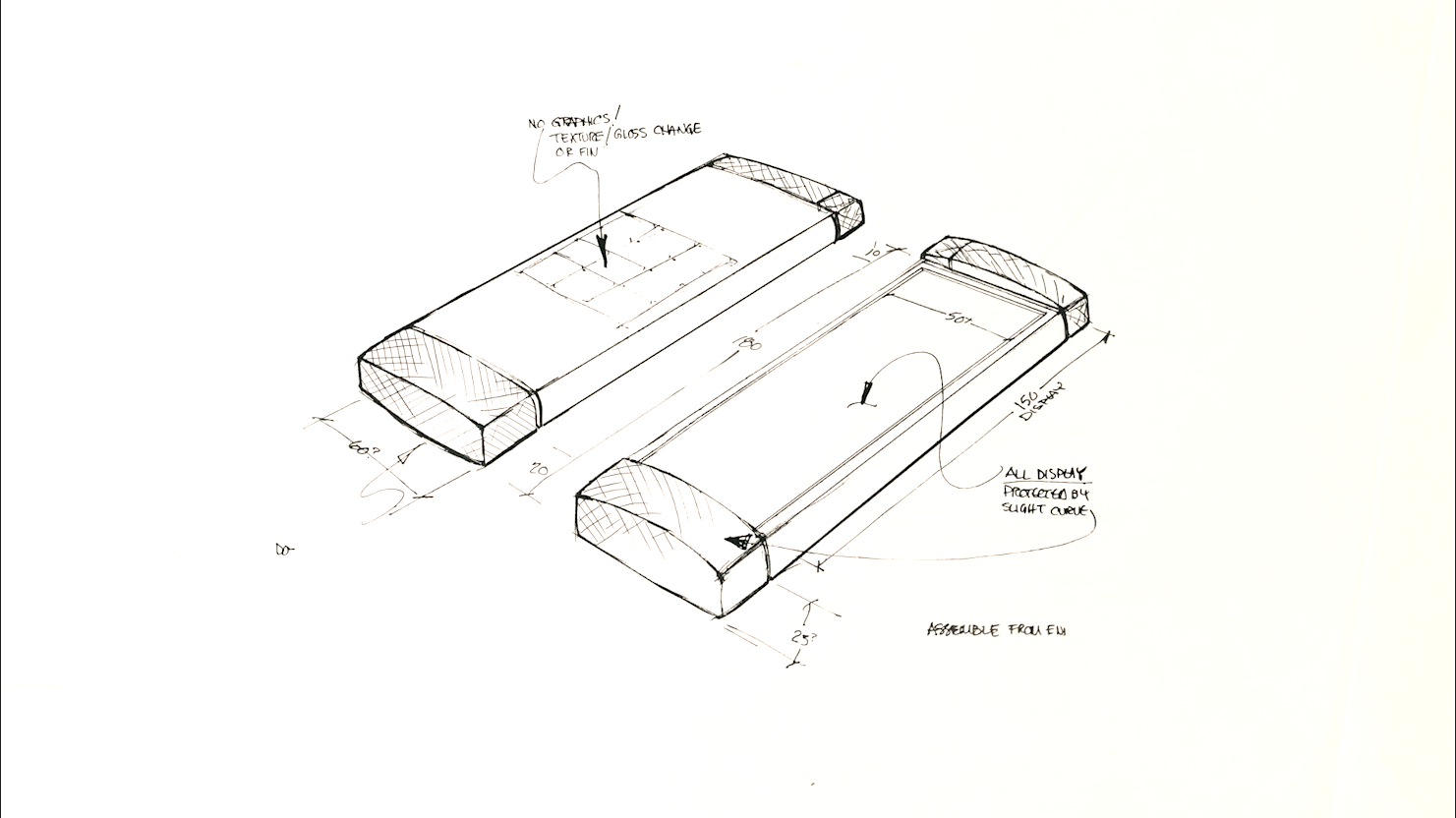 Diagram from Marc Porat's notebook showing the Pocket Crystal concept